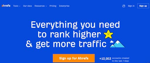 Ahrefs for Market research